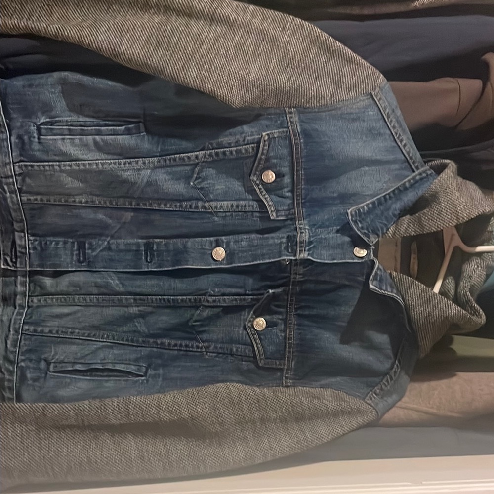 Denim and Gray Jacket